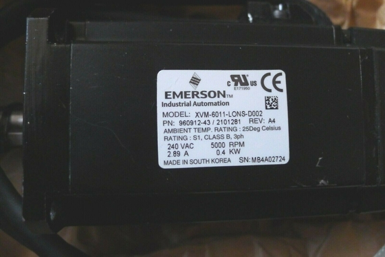 XVM-6011-LONS-D002 EMERSON 서보 모터 정격 토크 12 LB-IN 7.32 MH 1.64 OHMS