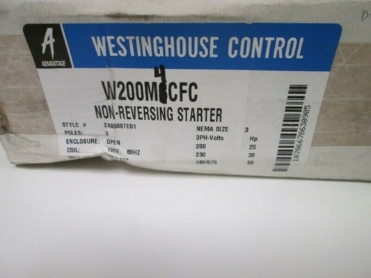 W200M4CFC WESTINGHOUSE 반전되지 않는 시작 장점 3 폴 600V 50/60 Hz 120 볼트