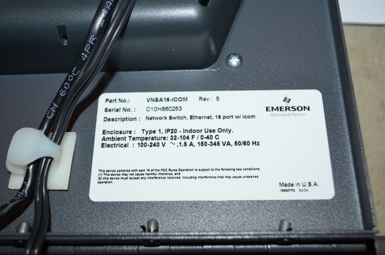 Emerson VNSA16-ICOM 100-240VAC 단상 이더넷 16포트 TYPE 1 인클로저