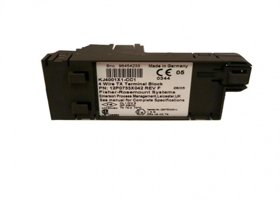 Emerson 중복 전원 공급 장치 모듈 DeltaV KJ4001X1-CC1 12P0733X032 4 와이어 TX 터미널 블록