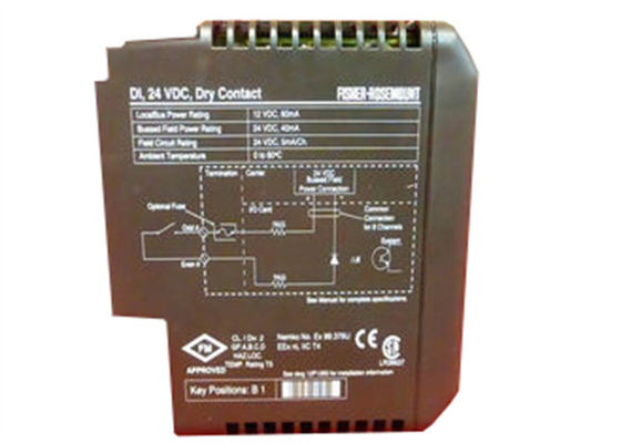 Emerson DeltaV KJ3001X1-BB1 VE4001S2T2 12P0550X142 DI8 채널 24VDC 건조한 접촉 카드
