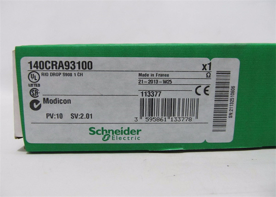 Schneider Modicon Quantum PLC 140CRA93100 500VDC 동축 중심 및 접지