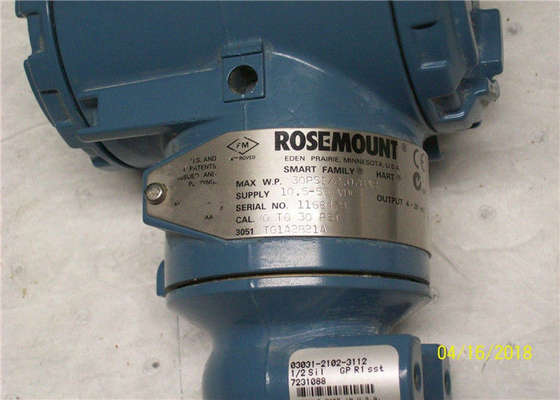 Rosemount 3051T 인라인 게이지 압력 트랜스미터 3051TG3A2B21A –14.7 ~ 800psi