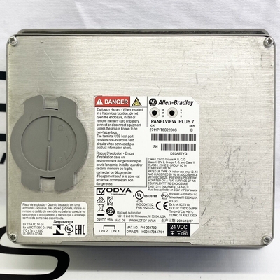 Allen Bradley PanelView Plus 7 표준 HMI 터치 스크린 2711P-T6C22D8S-B