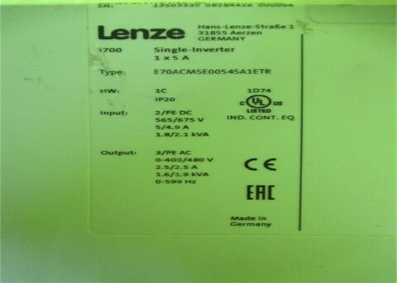 Lenze E70ACMSE0054SA1ETR 서보 인버터 I700 단일 인버터 내장 기술