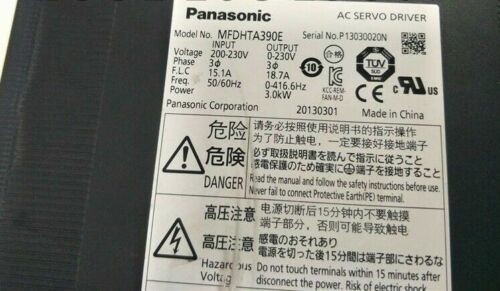 Panasonic Japan A4 시리즈 AC 서보 드라이브 3000W 3KW 200V MFDHTA390