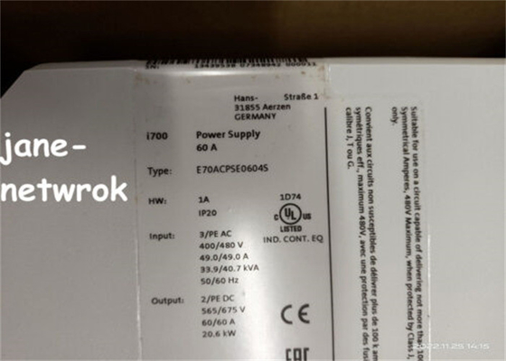 E70ACPSE0604S LENZE 전원 공급 장치 출력 전류 60 AMP 입력 전압 400 VAC