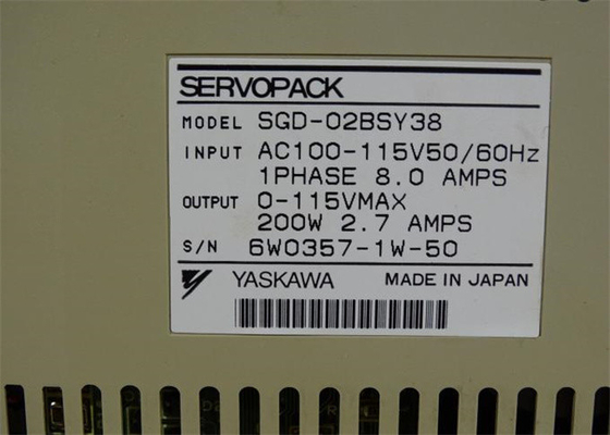 새로운 야스카와 세르보 드라이브 SGD-02AH 작업 전력 200W 원본 상자 새