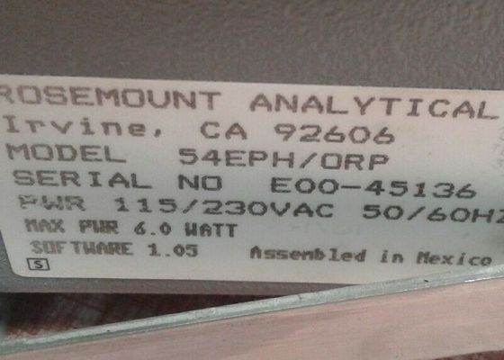 54EPH-ORP-01 FISHER 분석기 제어기 명령 분석기 전력 115/230VAC