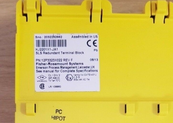 EMERSON Kj2201x1-Ja1 12p3323x022 터미널 블록 채널당 30 MA