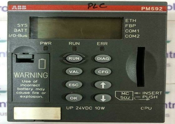 PM592-ETH 1SAP150200R0271 AC500 PLC 프로그램 논리 제어기 4MB 이더넷