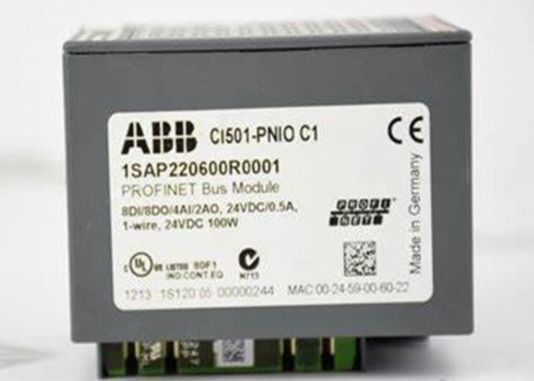 CI501-PNIO 1SAP220600R0001 S500 버스 모듈 8DI 8DO 4AI PLC 트랜지스터