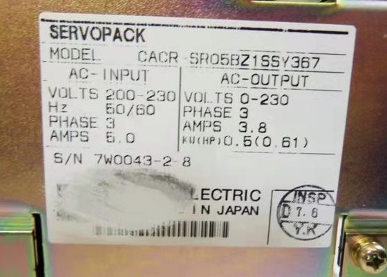 야스카와 CACR 시리즈 세르보 모터 오리지널 상자 230V에 완전히 새로운