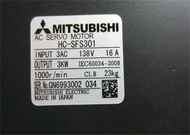 HC-SFS301 미츠비시 3.0kw 중간 관성 힘 자동 귀환 제어 장치 모터 3.5kw.