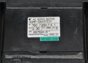 산업 YASKAWA AC 자동 귀환 제어 장치 모터 750W 3000RPM SGMP-08A3TE31