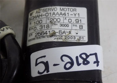 YASKAWA SGMAH 시그마 II 0.91A 100W AC 자동 귀환 제어 장치 모터 3000RMP SGMAH-01AAA41-Y1