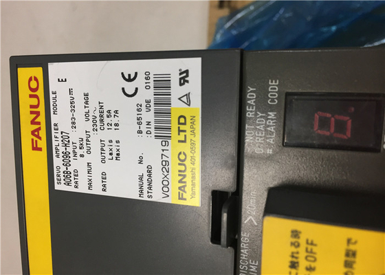 A06B-6096-H207 Fanuc 자동 귀환 제어 장치 증폭기는 2 축선 12.5/18.7AMP 230V 8.5KW를 몹니다