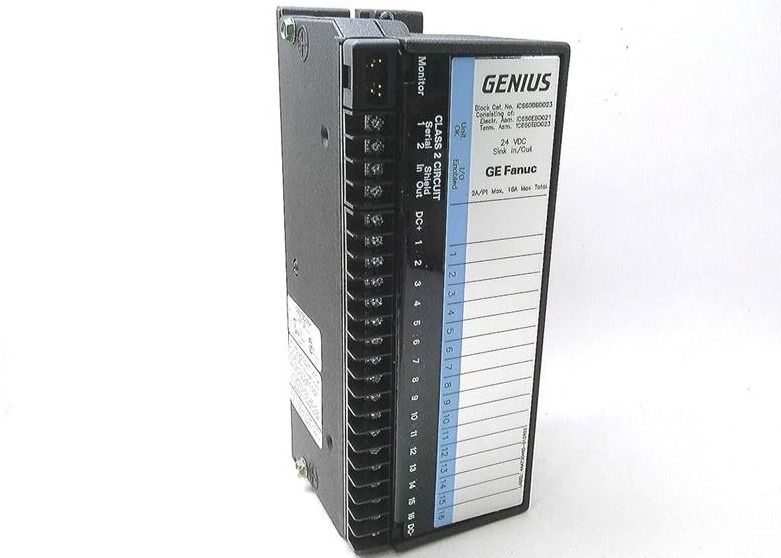GE Fanuc IC660BBD023 I/O 모듈 크나큰 블록 싱크 16 회로 24 VDC 전원