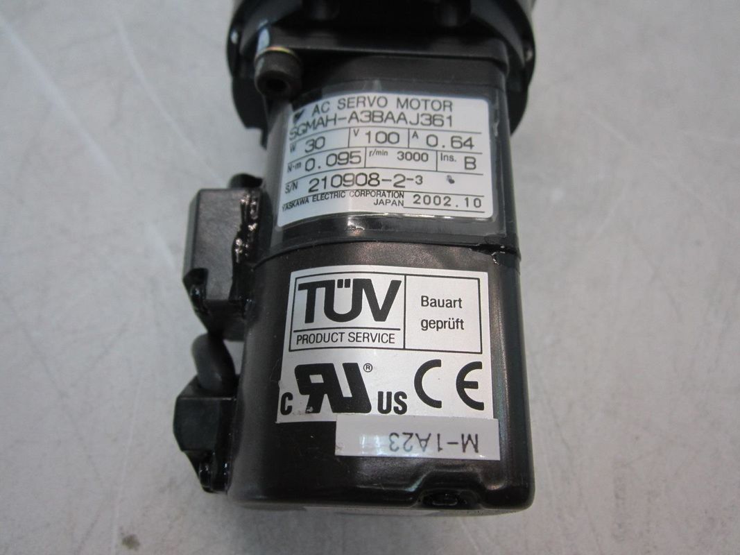 YASKAWA ELECTRIC CORP. SGMAH 시리즈 자동 귀환 제어 장치 모터 100a 3000r/m SGMAH-A3BAAJ361